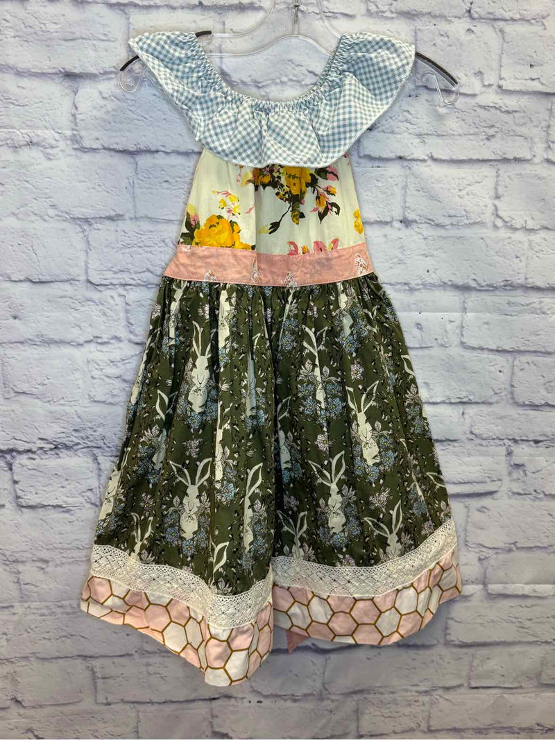 Matilda Jane Platinum Size 8 Honey Bunny Dress