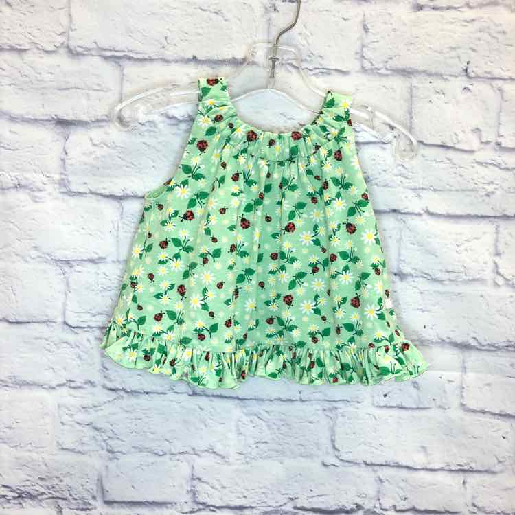 Ruffle Butts Green Size 6-12 months Girls Tank Top
