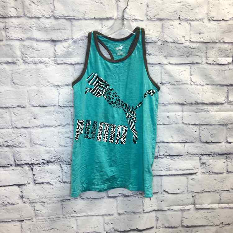 Puma Green Size 8 Girls Tank Top
