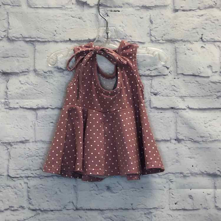 Ricrac & Ruffles Purple Size 6-9 Months Girls Tank Top