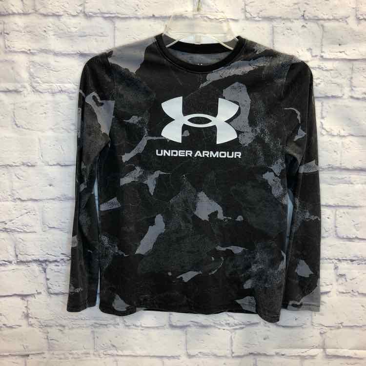 Under Armour Gray Size 10 Boys Long Sleeve Shirt