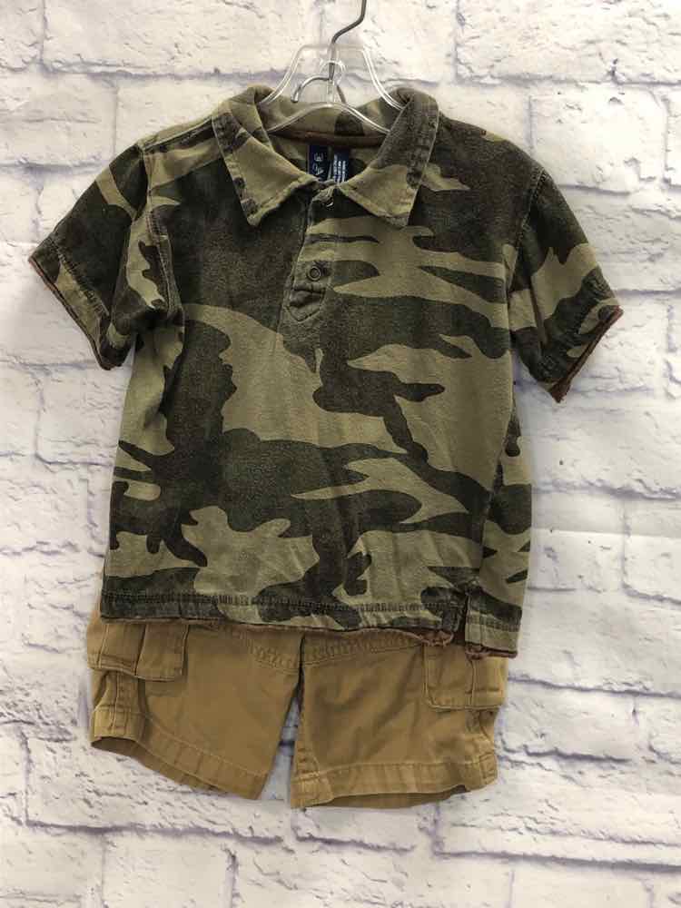 Jack Camo Size 3T Boys 2 Piece Outfit