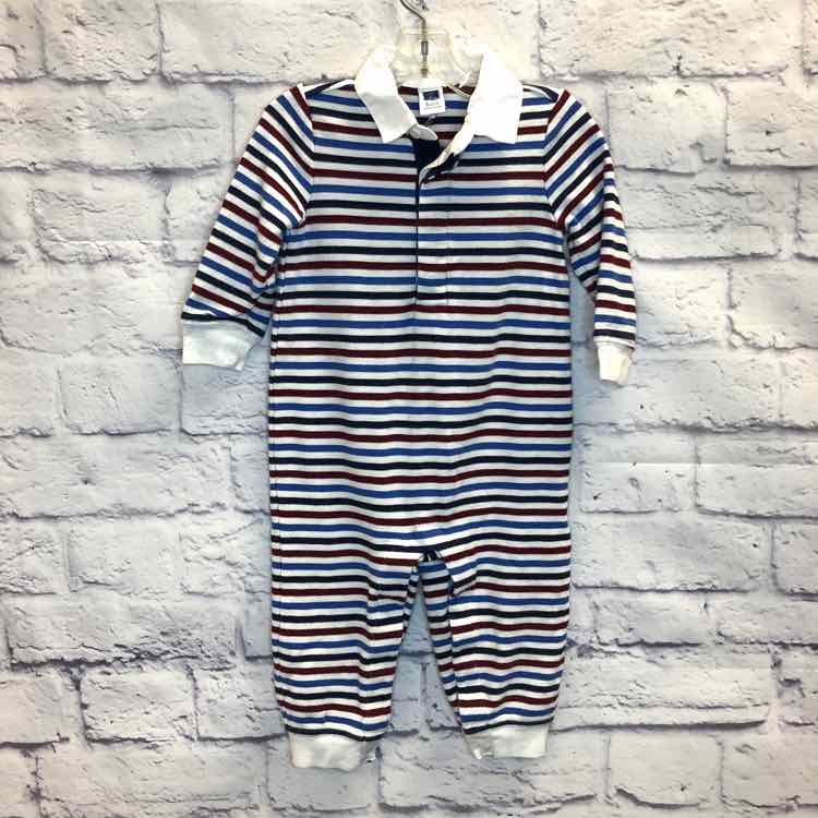 Janie & Jack Stripe Size 6-12 months Boys Romper