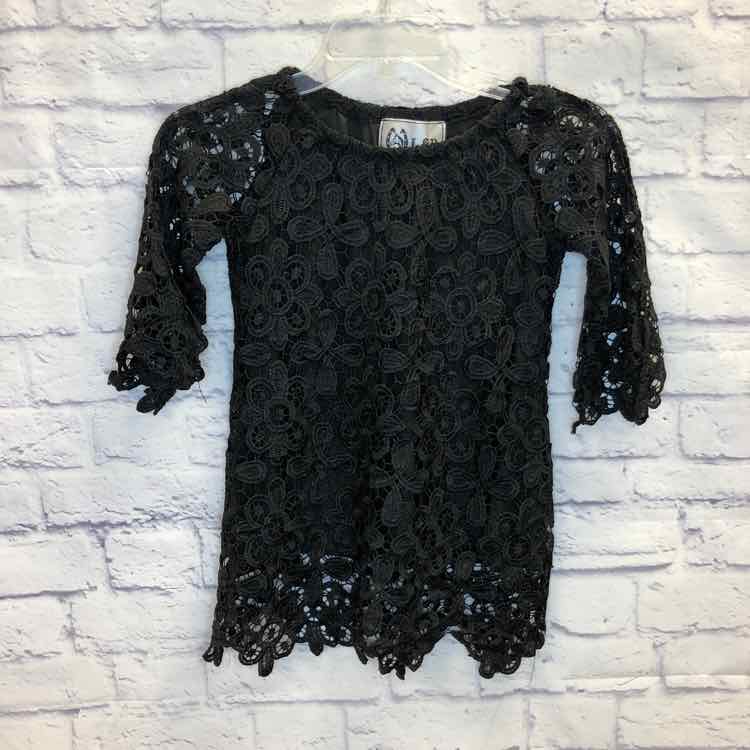 L&B Black Size 10 Girls 3/4 Sleeve Shirt
