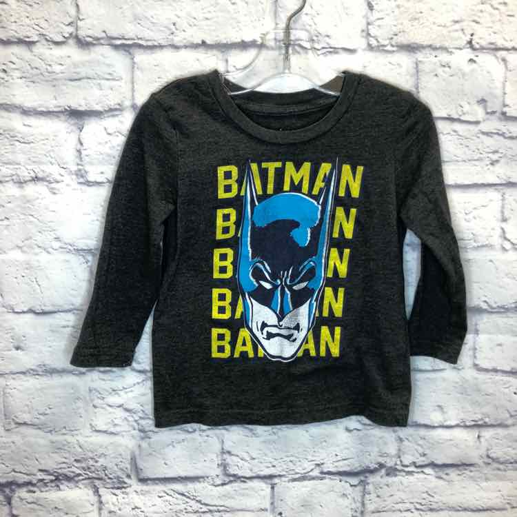 Batman Gray Size 2T Boys Long Sleeve Shirt