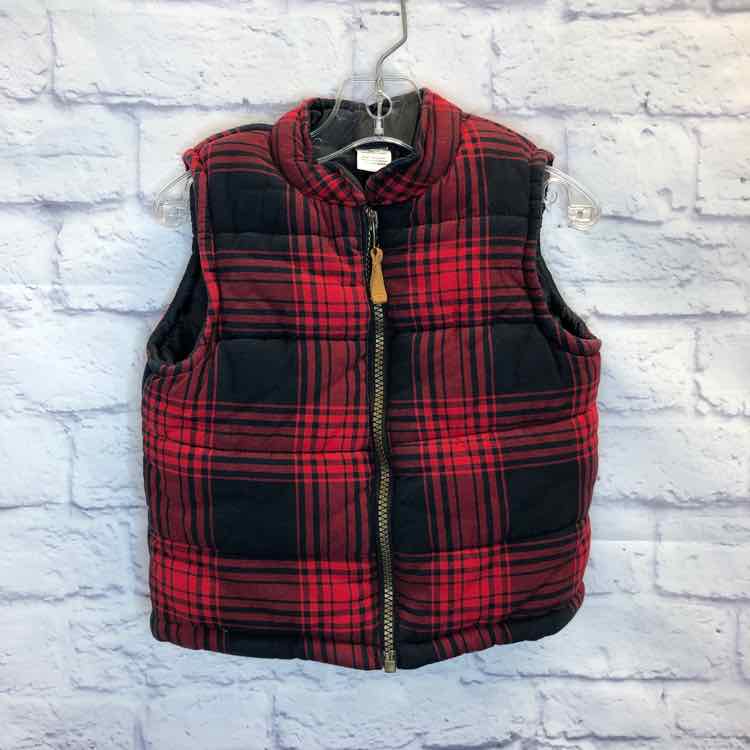 Carters Red & Black Size 2T Boys Vest