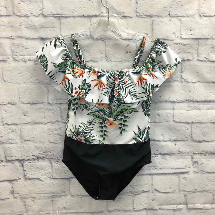 Shein Floral Size 14 Girls Swimsuit