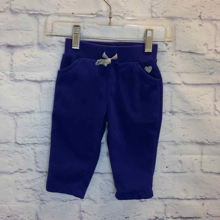 Carters Purple Size 6 Months Girls Sweatpants
