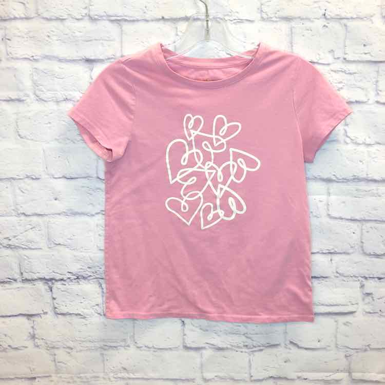 Cat & Jack Pink Size 10 Girls Short Sleeve Shirt