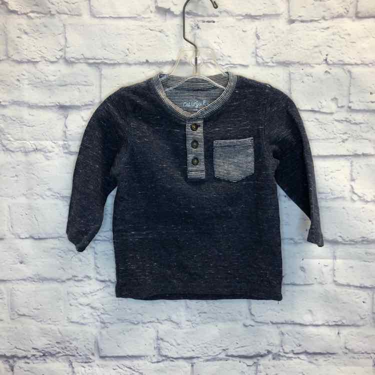 Cat & Jack Navy Size 18 Months Boys Long Sleeve Shirt