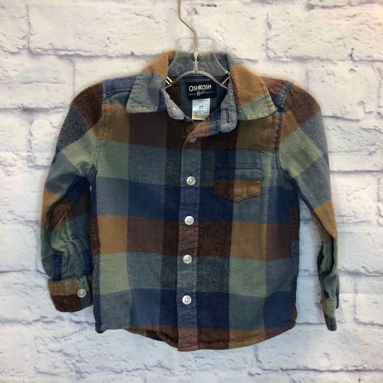 Oshkosh Green Size 2T Boy Polo or Button Down