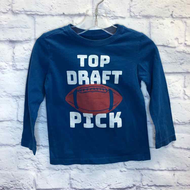 Carters Blue Size 2T Boys Long Sleeve Shirt