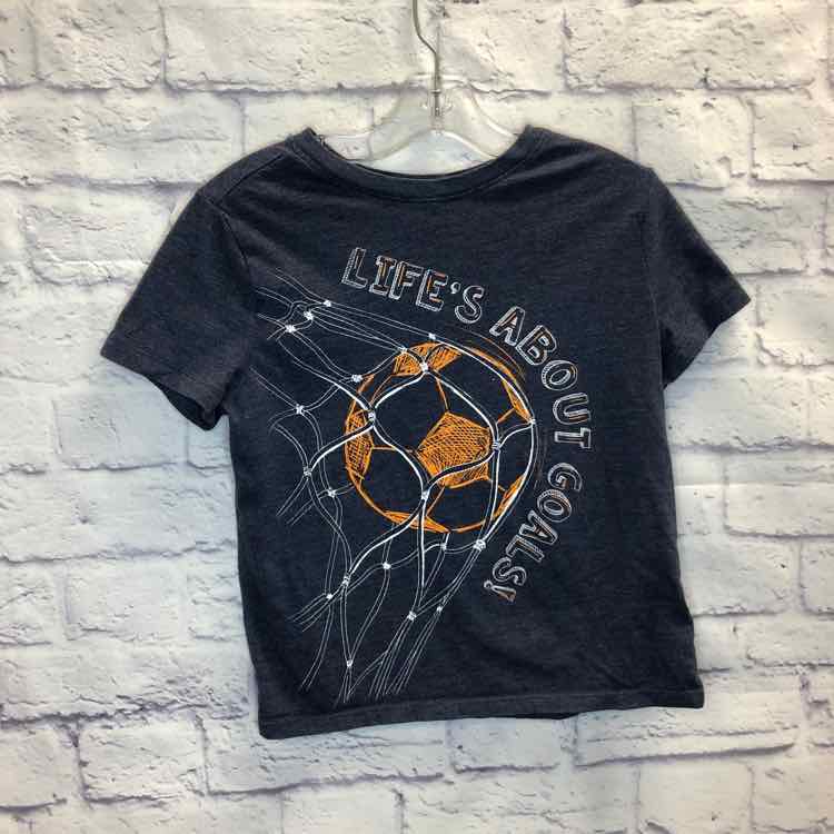 Cat & Jack Navy Size 6 Boys Short Sleeve Shirt