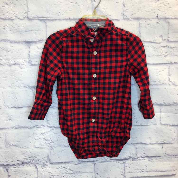 Oshkosh Red Size 18 Months Boys Bodysuit