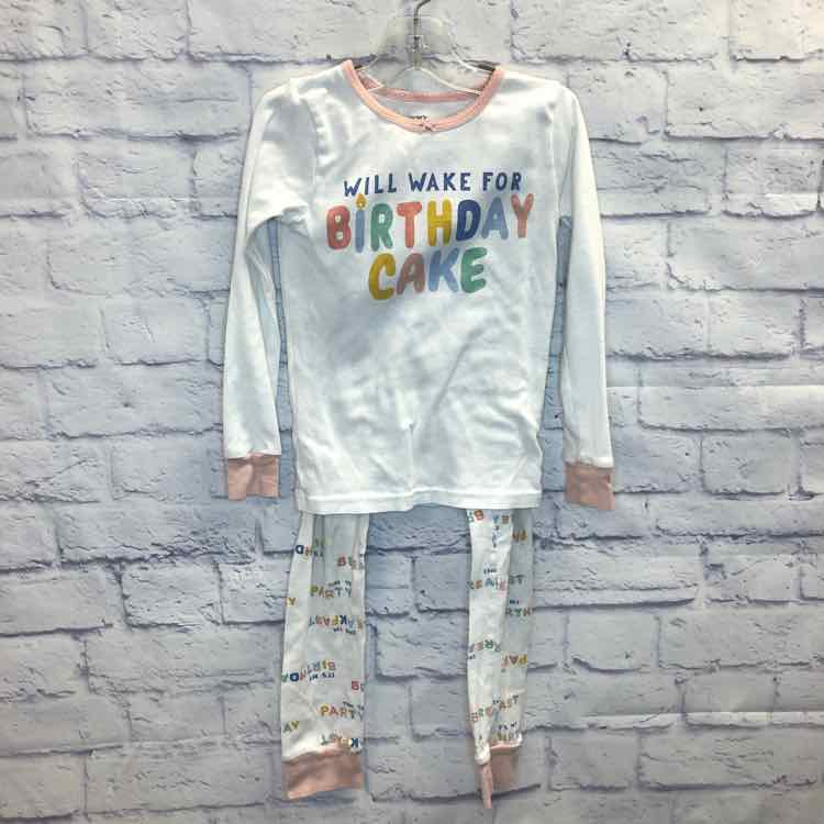 Carters White Size 7 Girls Pajamas