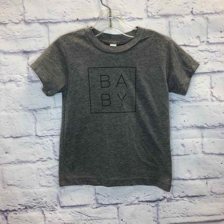 Bella + Canvas Gray Size 3T Boys Short Sleeve Shirt