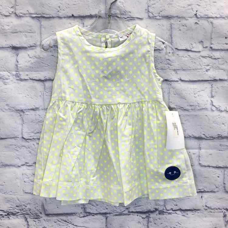 Smiling Button Polka Dot Size 12 Months Girls Dress
