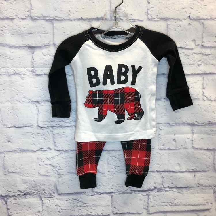 Red & Black Size 12 Months Boys 2 Piece Outfit