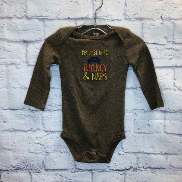 Just One You Brown Size 12 Months Boys Bodysuit