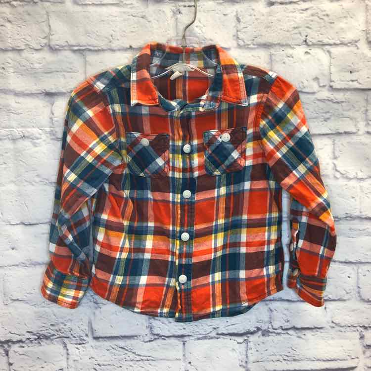 Lands End Orange Size 4T Boy Polo or Button Down
