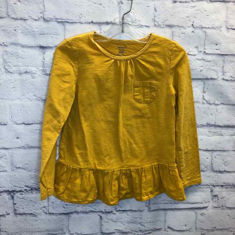 Carters Gold Size 8 Girls Long Sleeve Shirt