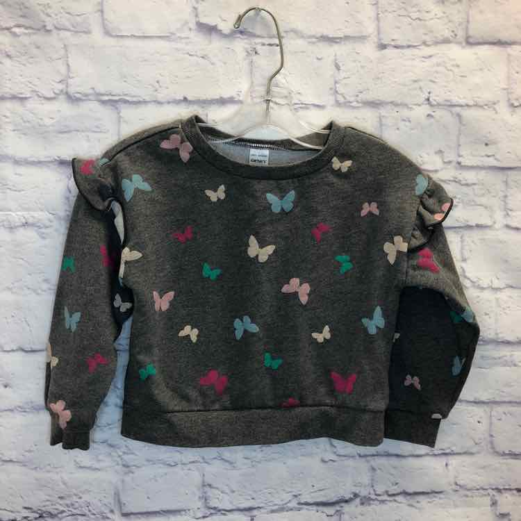 Carters Gray Size 5 Girls Sweatshirt/Hoodie