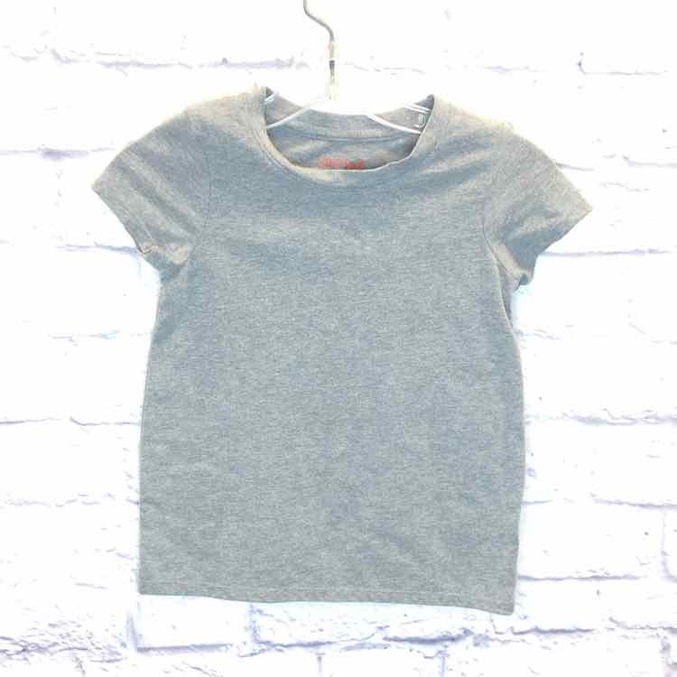 Cat & Jack Gray Size 5 Girls Short Sleeve Shirt