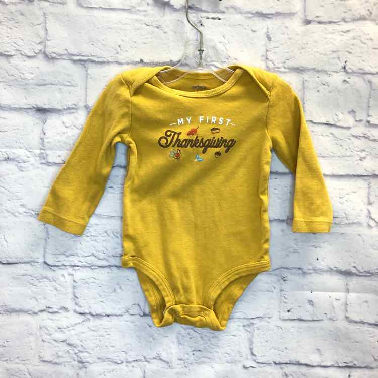 Carters Yellow Size 6 Months Boys Bodysuit