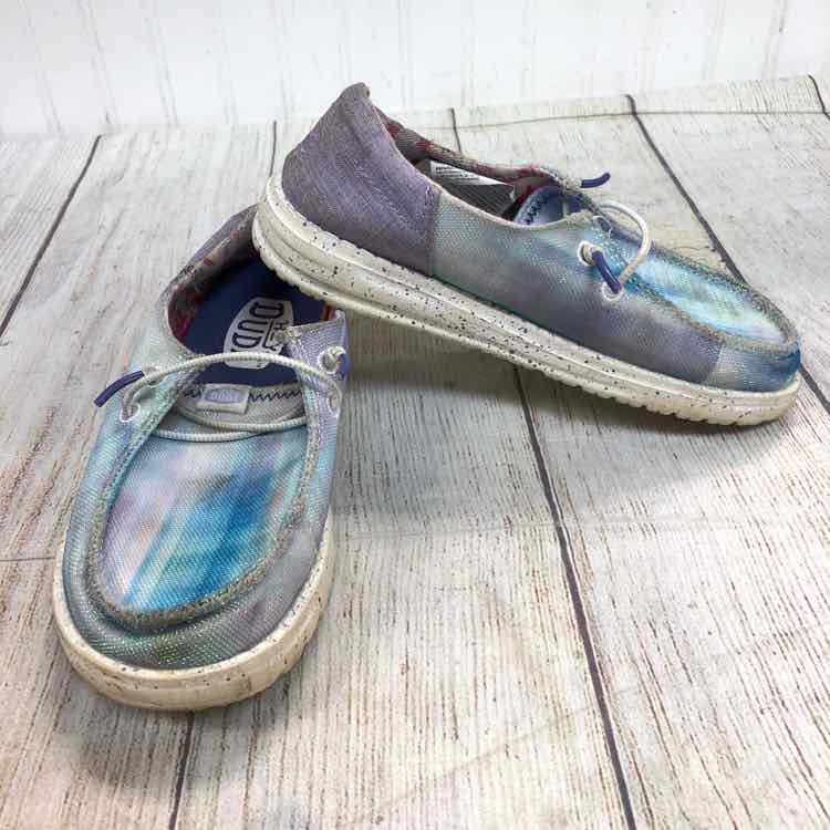 Hey Dude Blue Size 13 Girls Casual Shoes