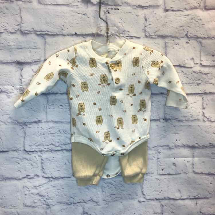 Liam & James Tan Size 3-6 Months Boys 2 Piece Outfit