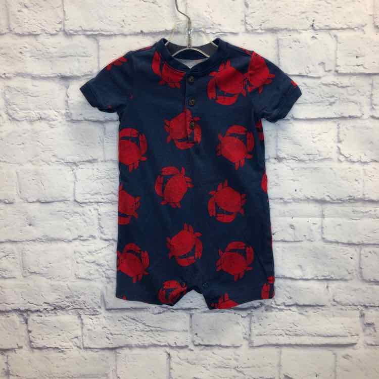 Just One You Blue Size 12 Months Boys Romper