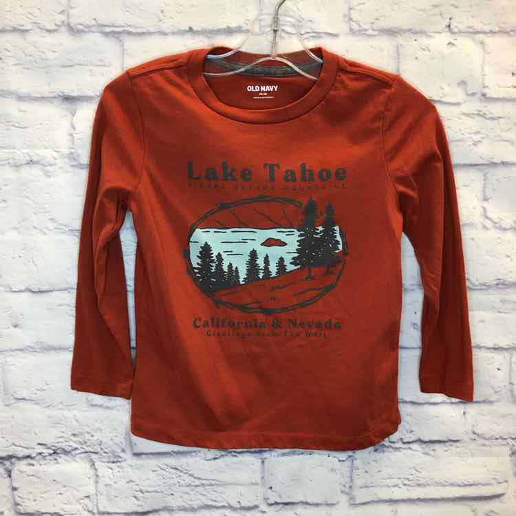 Old Navy Orange Size 5 Boys Long Sleeve Shirt