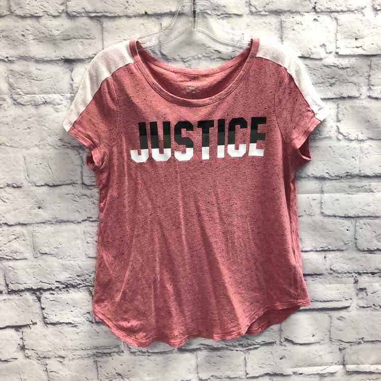 Justice Pink Size 8 Girls Short Sleeve Shirt
