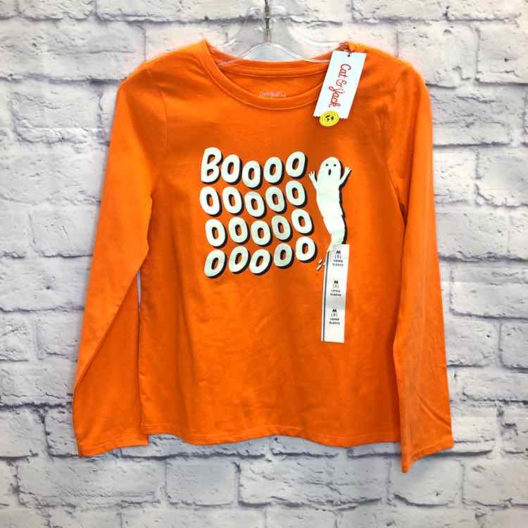 Cat & Jack Orange Size 8 Boys Long Sleeve Shirt