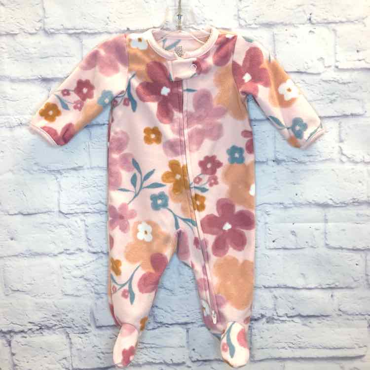 Just One You Pink Size 3 Months Fleece Girls Sleeper