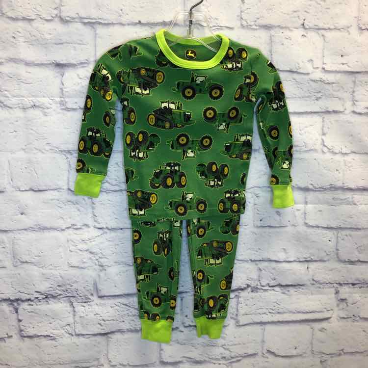 John Deere Green Size 2T Boys Pajamas