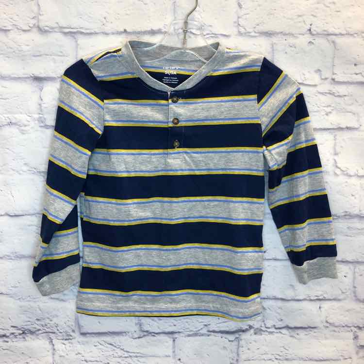 Carters Stripe Size 5 Boys Long Sleeve Shirt