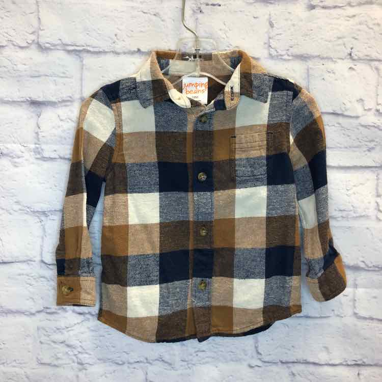 Jumping Beans Brown Size 18 Months Boys Long Sleeve Shirt
