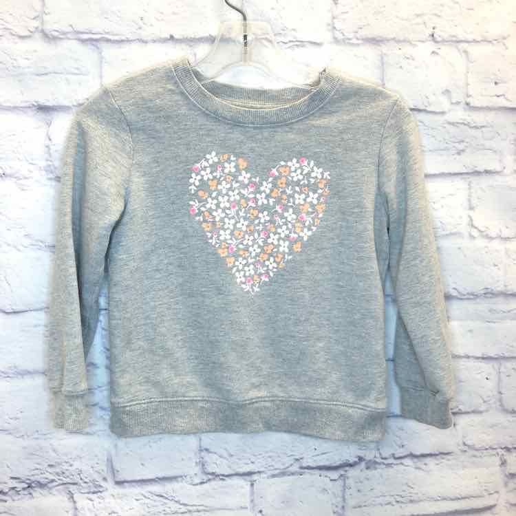 Cat & Jack Gray Size 4T Girls Sweatshirt/Hoodie
