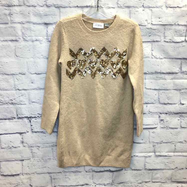 Childrens Place Gold Size 7 Girls Dress