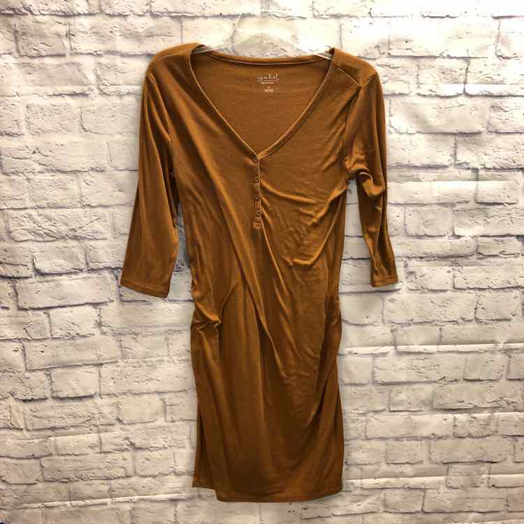 Isabel Maternity Brown Size M Maternity Dress