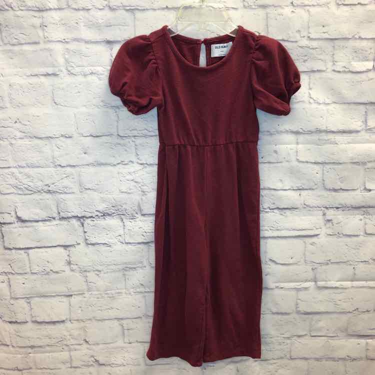 Old Navy Maroon Size 5 Girls Jumpsuit