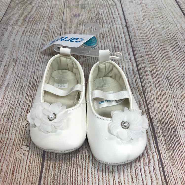 Carters White Size 3-6 Months Girls Dress Shoes