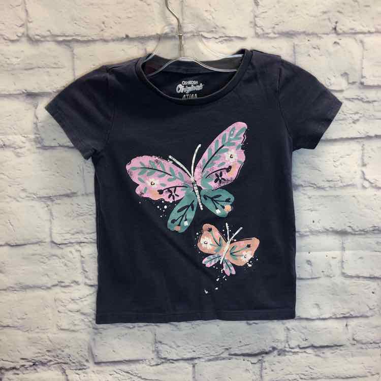 Oshkosh Blue Size 4T Girls Short Sleeve Shirt
