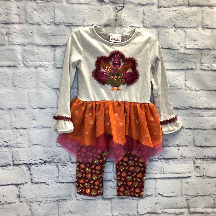 Little Lass Multi-Color Size 5 Girls 2 Piece Outfit