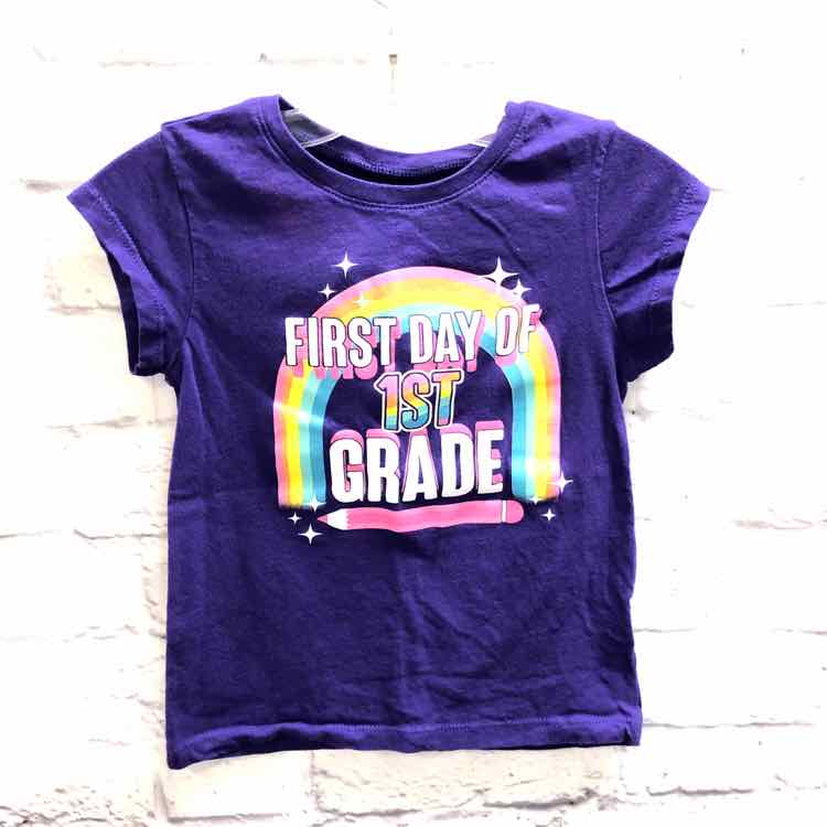 Childrens Place Purple Size 5 Girls Short Sleeve Shirt