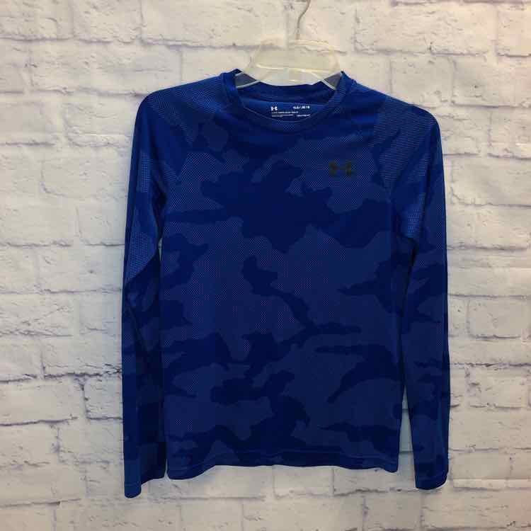 Under Armour Blue Size 14 Boys Long Sleeve Shirt