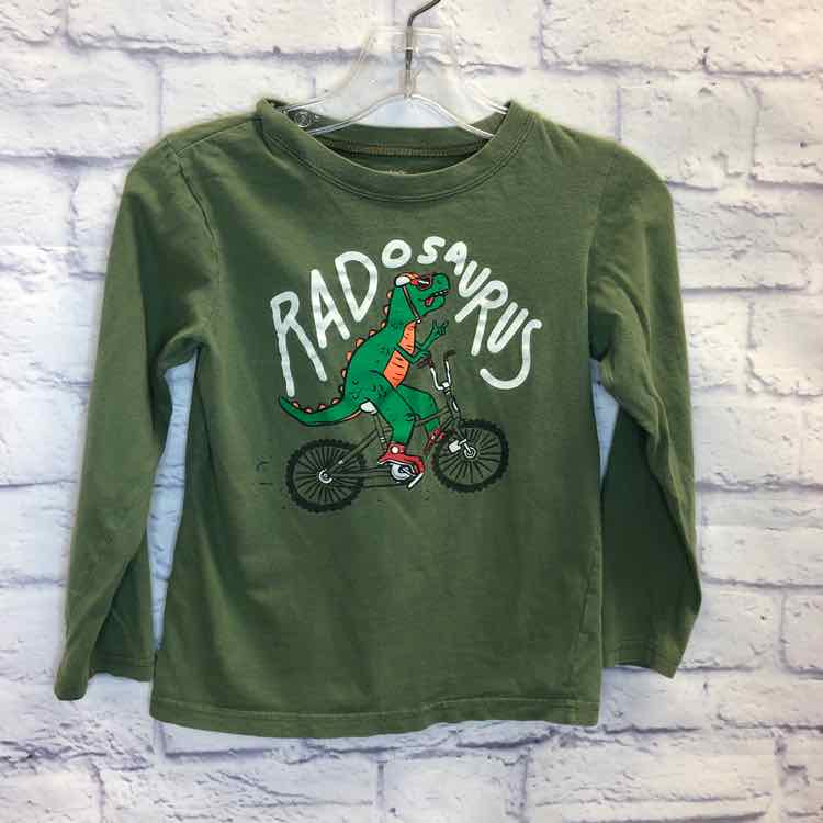 Carters Green Size 5 Boys Long Sleeve Shirt