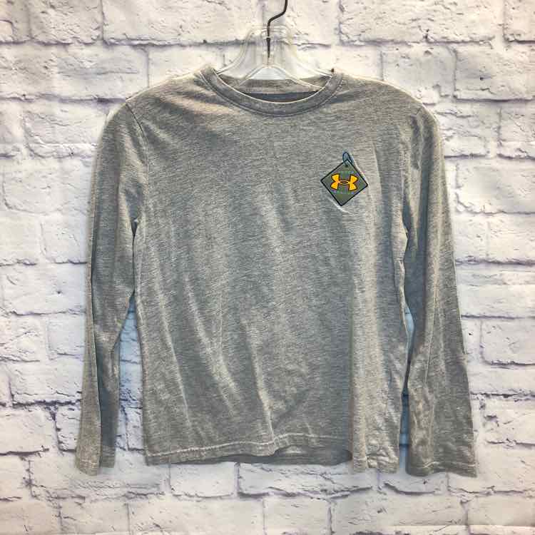 Under Armour Gray Size 10 Boys Long Sleeve Shirt