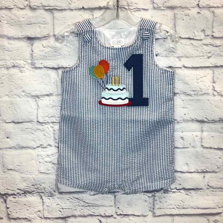 MudPie Size 12-18 months First Birthday Romper